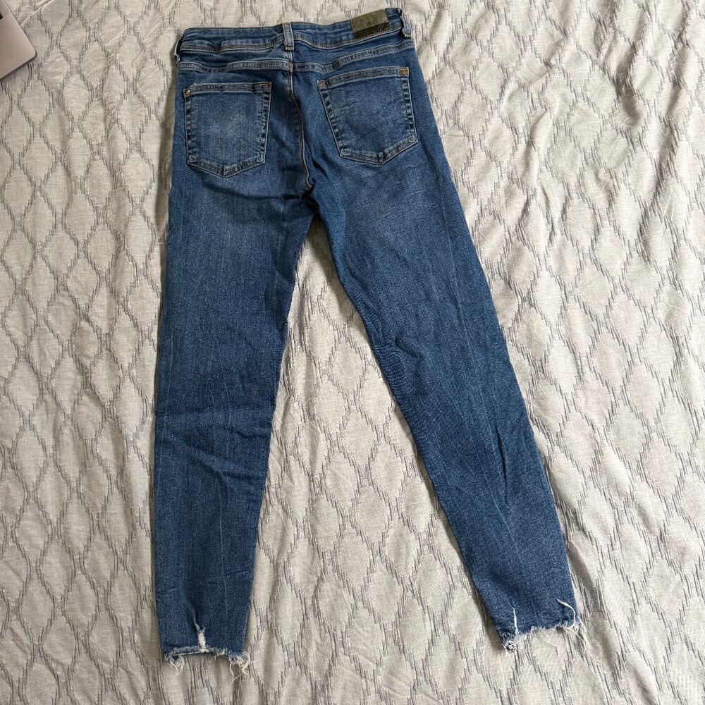 Zara Mid Rise Ripped Skinny Jeans - Picture 3 of 4
